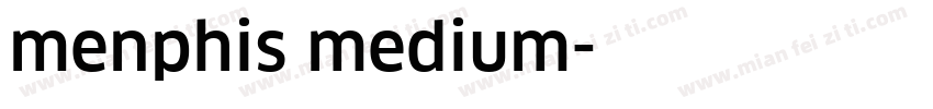 menphis medium字体转换